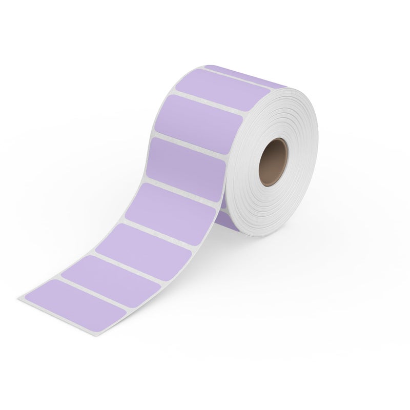 Rollo Direct Thermal 2x1 Sticker Labels - Roll of 1,000 Purple Thermal Labels - Multi-Purpose Thermal Printer Stickers - Image 1
